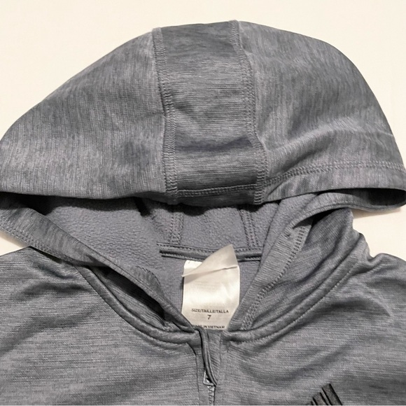 Adidas Zip-Up Hoodie Boys Size 7 - Picture 2 of 16